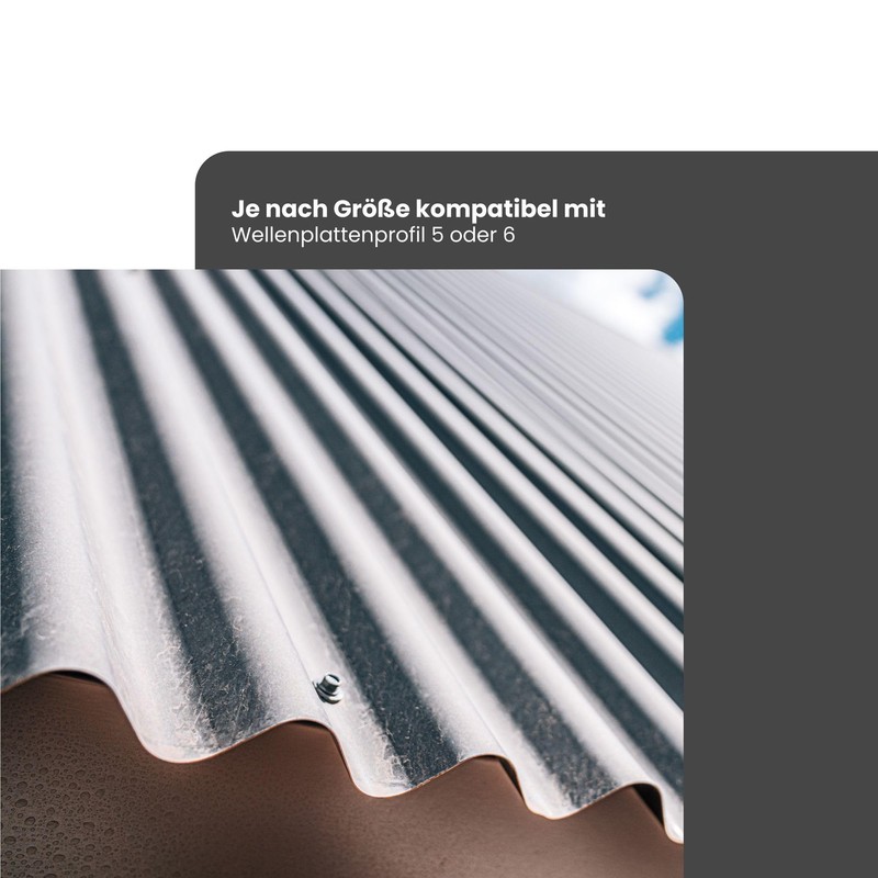 Fassadenprofile Eaves ventilation profile, wave-shaped, 105 cm, PVC, 1 piece,