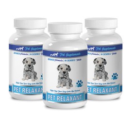 pet Anxiety Relief for Dogs - Relaxant for Dogs - Anxiety and Stress Relief - Behavior Support - Chewy Treats - Dog Nerve Supplements - 3 Bottle (270 Chews)