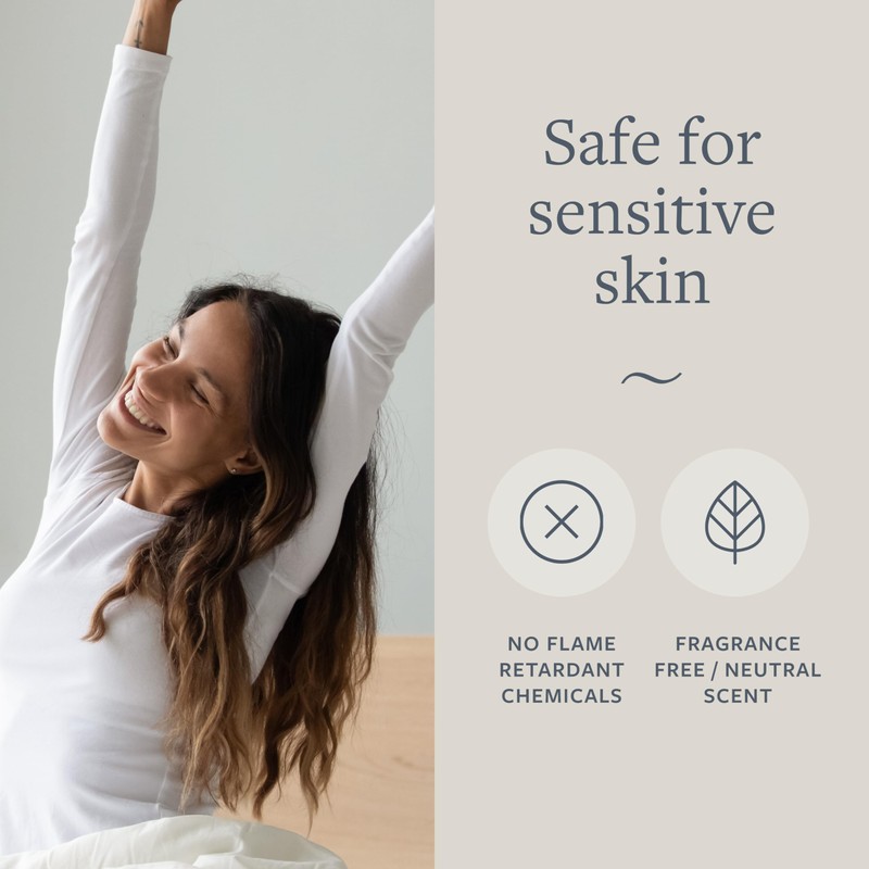 GroundLuxe Organic Fitted Grounding Sheet in Light Gray for a