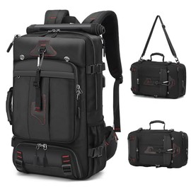 Jahomieo Travel Backpack for Men & Women, Convertible Duffle Bag 50L Large Carry on Backpack with Shoe Laptop Compartment, Wet Pocket