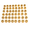 SHMTOOL 48PCS Gold Engine Bolt Cap Cover Kit Aluminum for