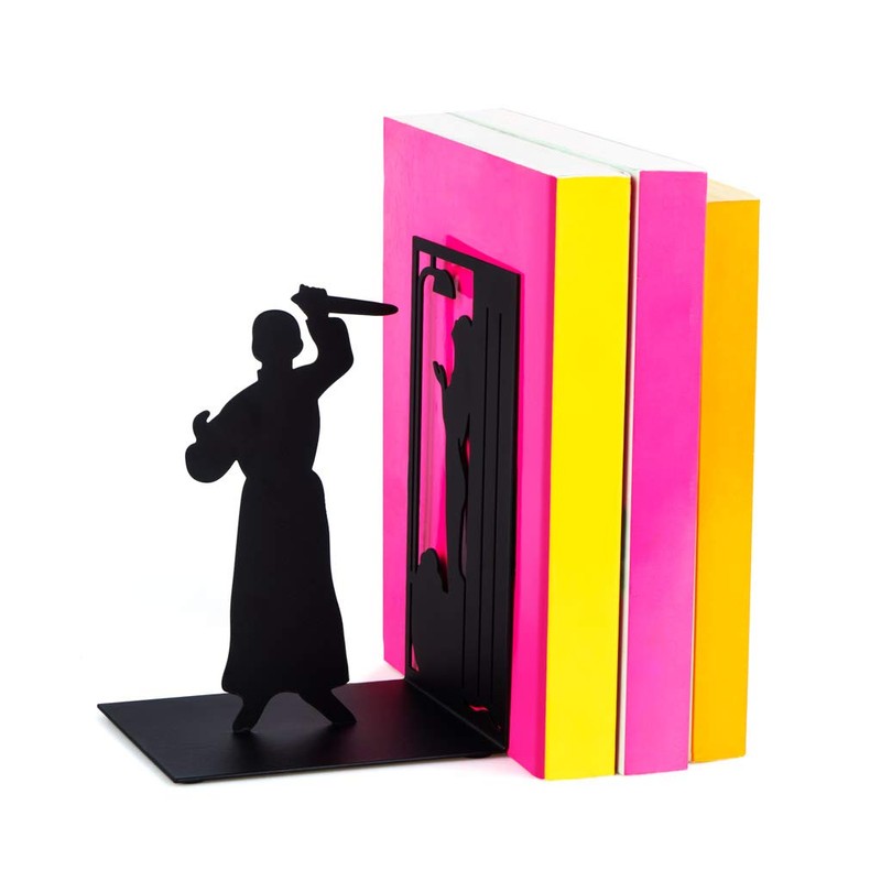 Balvi - Psycho decorative metal bookend in black colour. Original design