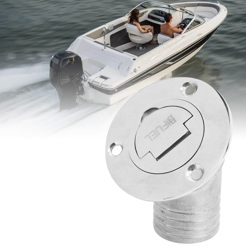 Boat Deck Filler 45° 316 Stainless Steel 38mm Flip Fill