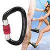Climbing Carabiner Heavy Duty AntiSlip Design Durable Light Carabiner Clip