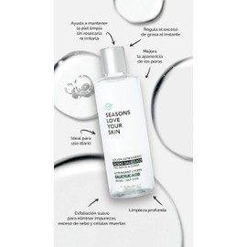 Seasons Love Your Skin Loción Ácido Salicílico + Tónico Agua de Hamamelis Ideal para pieles Grasas