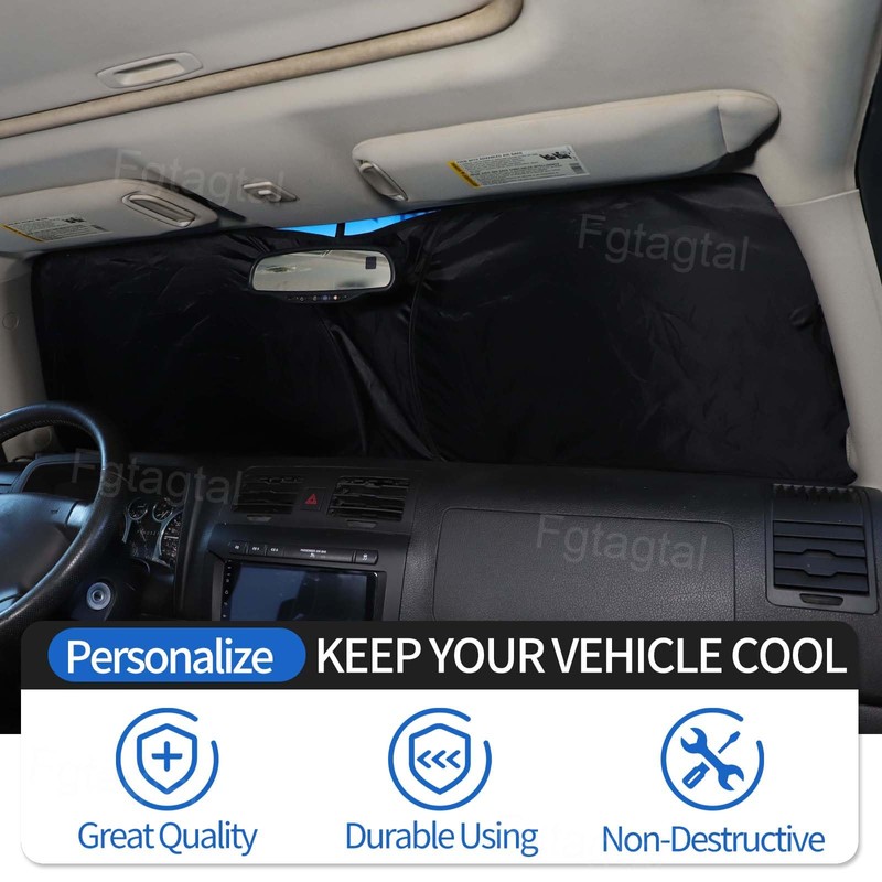 Windshield Sunshade Fit for Hummer H3 2005-2009, Folding Car Sun