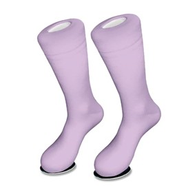 1 Pair of Biagio Solid LAVENDER Light PURPLE Color Men's COTTON Dress SOCKS