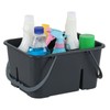 Xyskin Plastic All-Purpose Cleaning Caddy, Shower Caddy with Handle, Gray