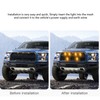 4Pcs LED Grille Lights DC12V Amber High Brightness Front Grille