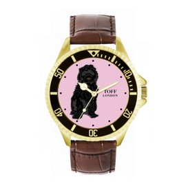 Toff London Mens Black Cockapoo Dog Watch