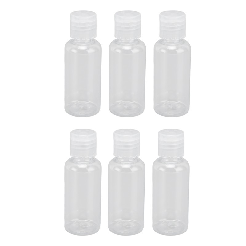 6pcs Camping Spice Containers Mini Portable Transparent Spice Jar Kit