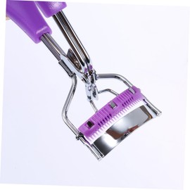 NOLITOY Heart Handle Eyelash Curler Quick Anti-Slip for Gorgeous Eye Lashes Makeup Purple Rose Red