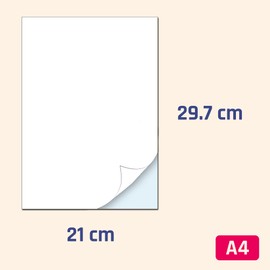 30 Sheets, Printable Vinyl Sticker Paper Waterproof A4, White