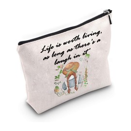 JYTAPP Green Gables Cosmetic Bag Anne Novel Inspired Gift for Women Anne Novel Makeup Bag Literature Novelist Gift
