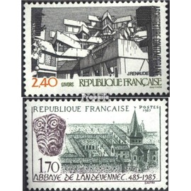 France 2495,2496 (complete.issue.) unmounted mint/never hinged ** MNH 1985 Architecture, Abbey (Stamps for collectors)