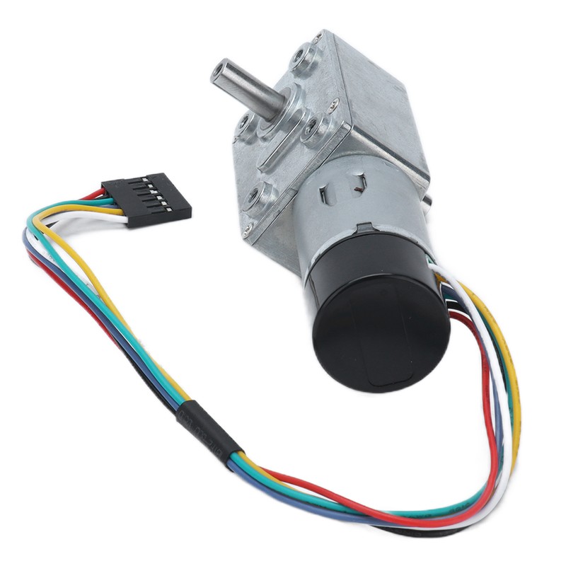 JGY‑370 DC Worm Gear Motor Gear Motor with Encoder Biaxial