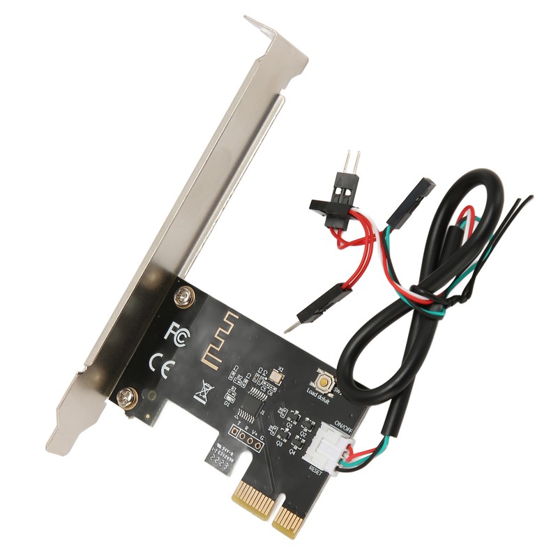 Computer Power Reset Switch PCIE Card Precise Control Thickened Gold