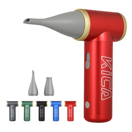 KiCA Jetfan 2.0 Electric Air Duster for Computer/Keyboard/House Cleaning/Camera Lens/Camping/BBQ/Car/Barbershop/Hair Drying,100000RPM,Upgraded Nozzle/BatteryLife,Air Can Substitute Tool-Black