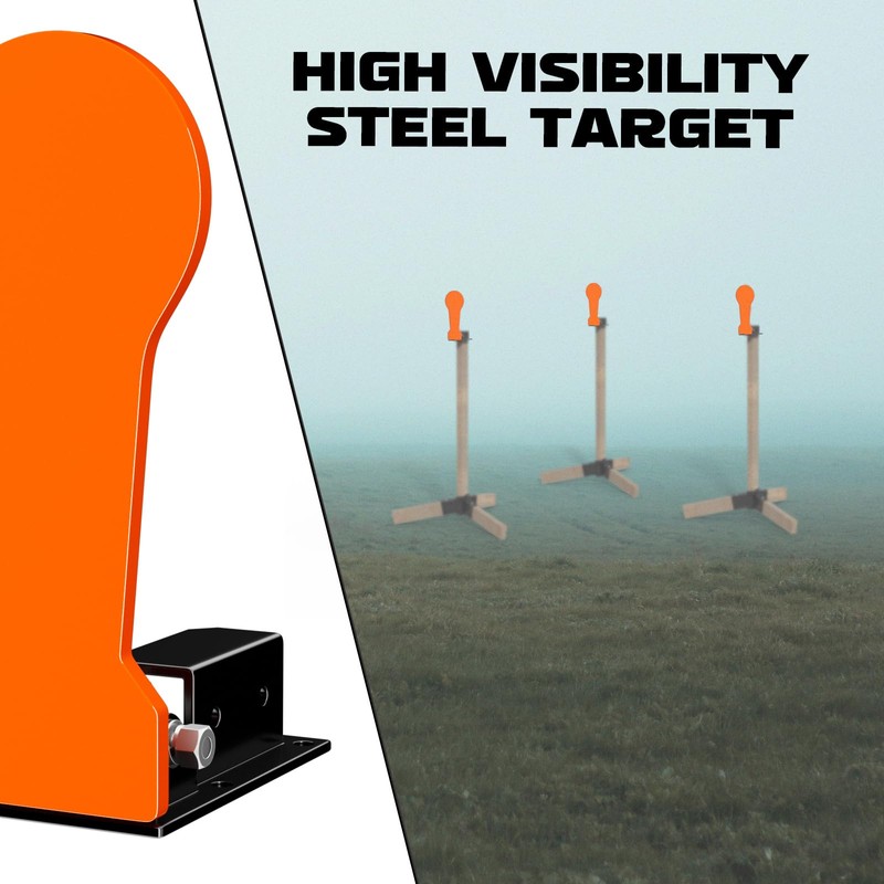 Highwild 3/8" AR500 Classic Popper Steel Shooting Target 12" Pop