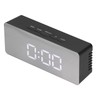 LED Mirror Alarm Clock Rectangular Digital Clock with Temperature Display