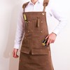 Woodworking Work Apron for Men & Women, Heavy Duty Waxed
