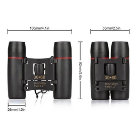 AIMALL Day Night Vision Binoculars 30 x 60 Outdoor Travel Folding Telescope with Low Light Night Vision for Outdoor Birding, Travelling, Sightseeing, Hunting