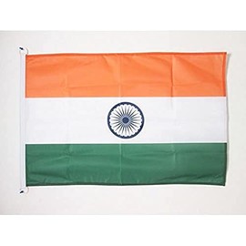 India Flag 3' x 5' External Use - Indian flags 90 x 150 cm - Banner 3x5 ft Knitted Polyester with rings - AZ FLAG