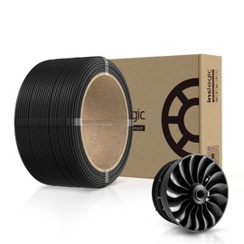 Inslogic PA12-CF Carbon Fiber Filament 1.75mm, High Strength Nylon Filament for 3D Printing, 260-280°C Print Temp, Low Warp & Wear Resistant, Ideal for Functional Parts, 0.25KG Refill, Black