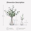 FIACO Artificial Eucalyptus Stems 18.7" 6 Pcs Fake Eucalyptus Plants
