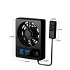 SOONHUA Reptile Ventilation Fan, Fan Dehumidifier with Humidity Sensor and