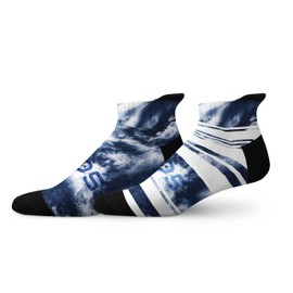 Sox Footwear Tie Dye Classic and Tie Dye Stripes Combo Pack Tab Socks (Large)