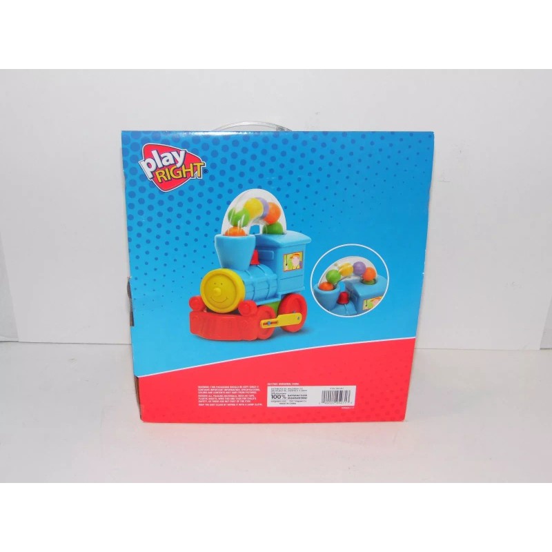 PlayRight Toddler Toy Train Push Along ‑ Ball Blowing Moving