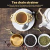 Gokoti Stainless Steel Tea Strainer with Drip Bowl Easy Clean