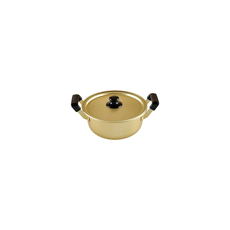 Hōmian Two-Handled Aluminum Pot, 7.1 inches (18 cm), For Gas