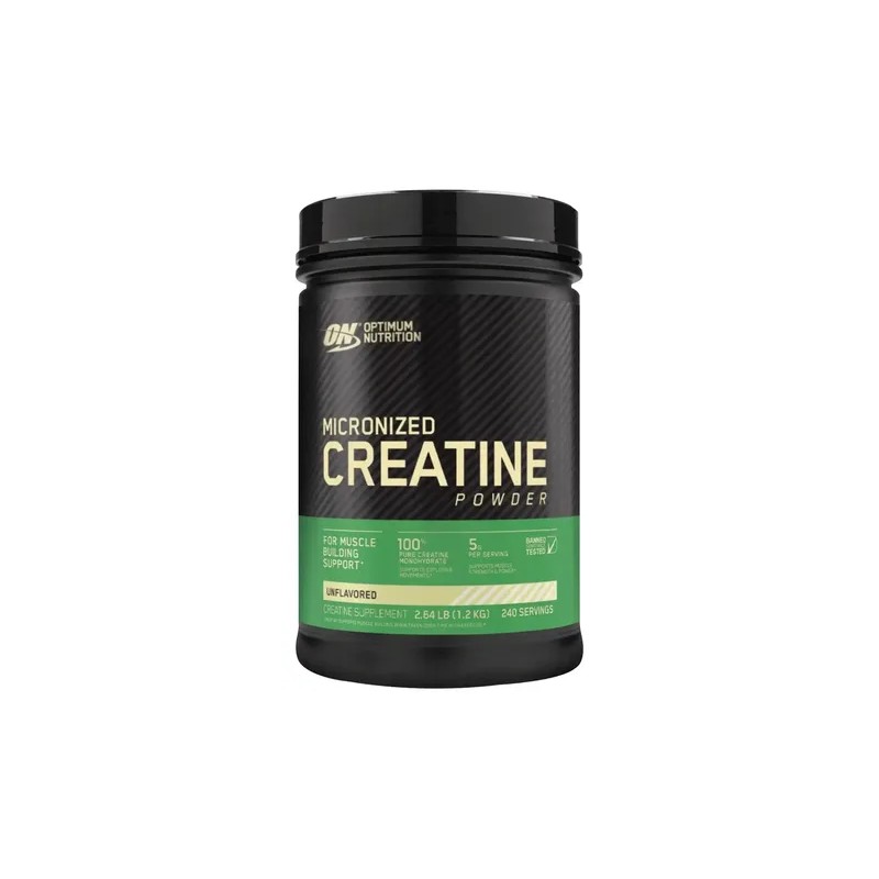 Creatina Monohidratada Optimun Nutrition Creatine Powder 1200 240 Servs Sabor