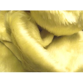 Plain Fun Faux Fur Fabric Material Oatmeal, 1Mtr - 150cmx100cm