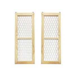 2 Pack Chicken Wire Wood Frame Unfinished Wooden Frame for photoes,Jewelry Crafting Project (Outer 6 x 16 in, Interior 4.3 x 14 in)