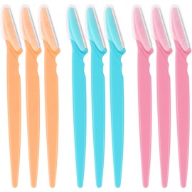 Qufiiry Dermaplaning Blades for Face, 9 Pcs Eyebrow Razor, Razors Shaper Women, Safety Facial Hair Remover, Exfoliating Dermaplaning Tool for Women and Men