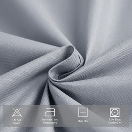 Zdada Grey Tablecloths 110 x 180 cm - High-Quality Polyester Rectangular Tablecloth, Wrinkle-Free, Scratch-Resistant & Washable Table Cover Table Linen for Weddings, Dining Table, Celebrations and