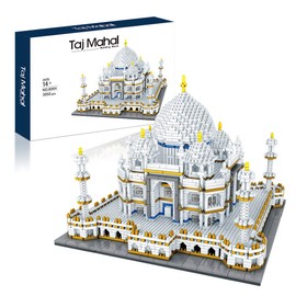 Architecture Collection: Taj Mahal 3950 pcs Building Set Model Kit and Gift for Adults and Kids,Micro Block