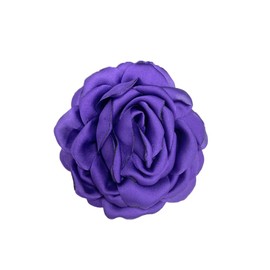 Peony Flower Brooches Pins Chiffon Rose Flower Brooch Classic for Wedding Party Dance Banquet for Women Lapel Pins Dress Suit Clothes Accessories Jewelry Gifts 95mm (Purple)