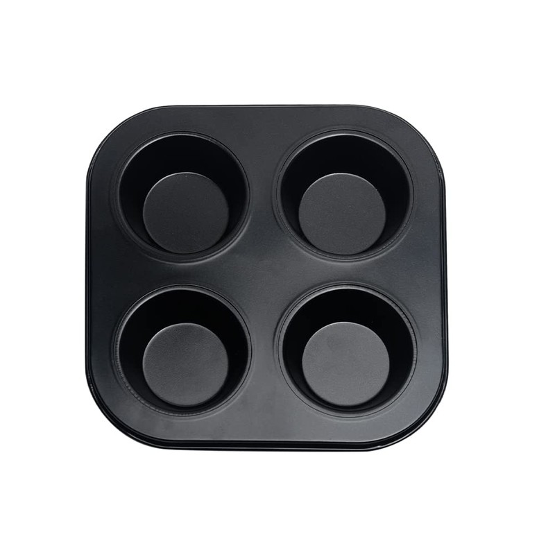 Anwangda Muffin Tray, 4-Hole Tart Round Party Tray, Muffin Tin