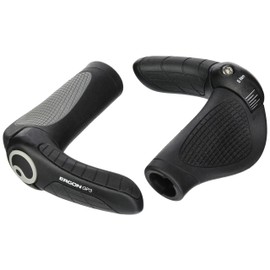 Ergon GP3-S Gripshift: Small, Black/Gray