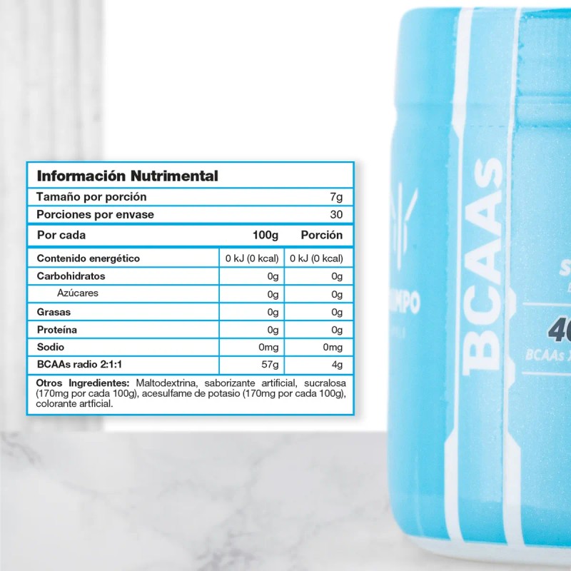 Bcaas Apolo Olimpo 210g 30 Servicios 4g Bcaas Sabor Raspberry