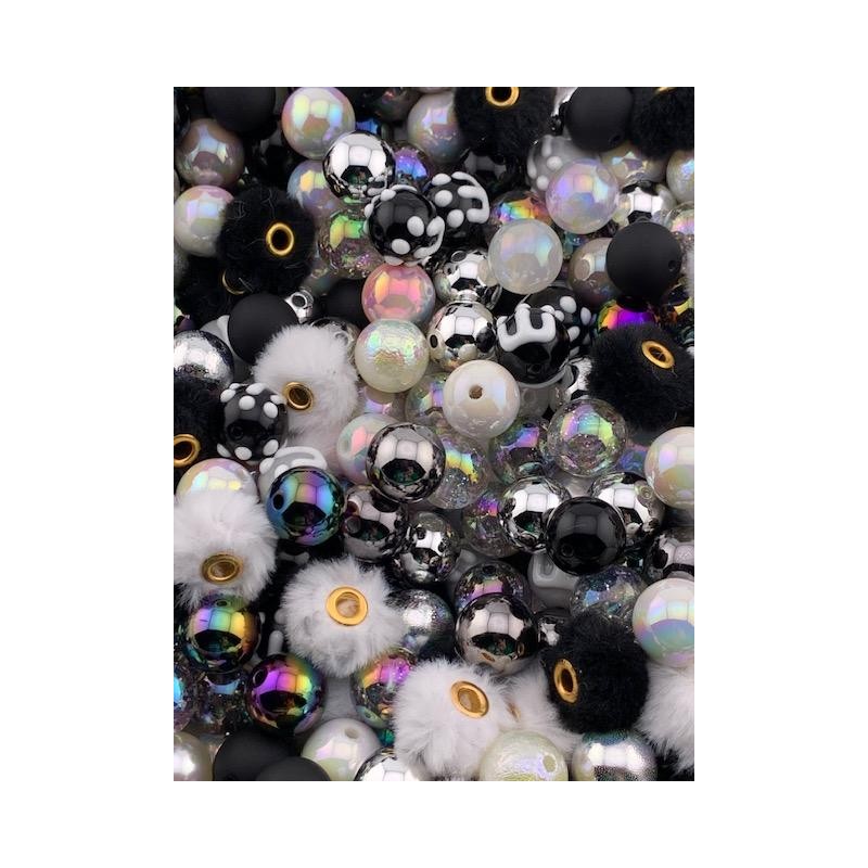 Color Mix 20 Pack 16mm Acrylic Beads for Pen and
