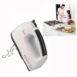 Cisixin Electric Hand Mixer with Whisk, Electric Whisk, Hand Stirrer Power, White/Black