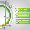Homewerks 3070-252-BN-B-WS Outdoor Shower Kit with Soap Dish, Corrosion, Rust