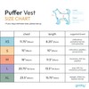 Gooby Puffer Dog Vest - Orange, XS - Ultra Thin