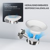ovimar OMO Soap Dish with Holder for Wall Mounting Stainless