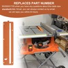 89290001700 Standard Table Saw Throat Plate Replacement Compatible with Ridgid